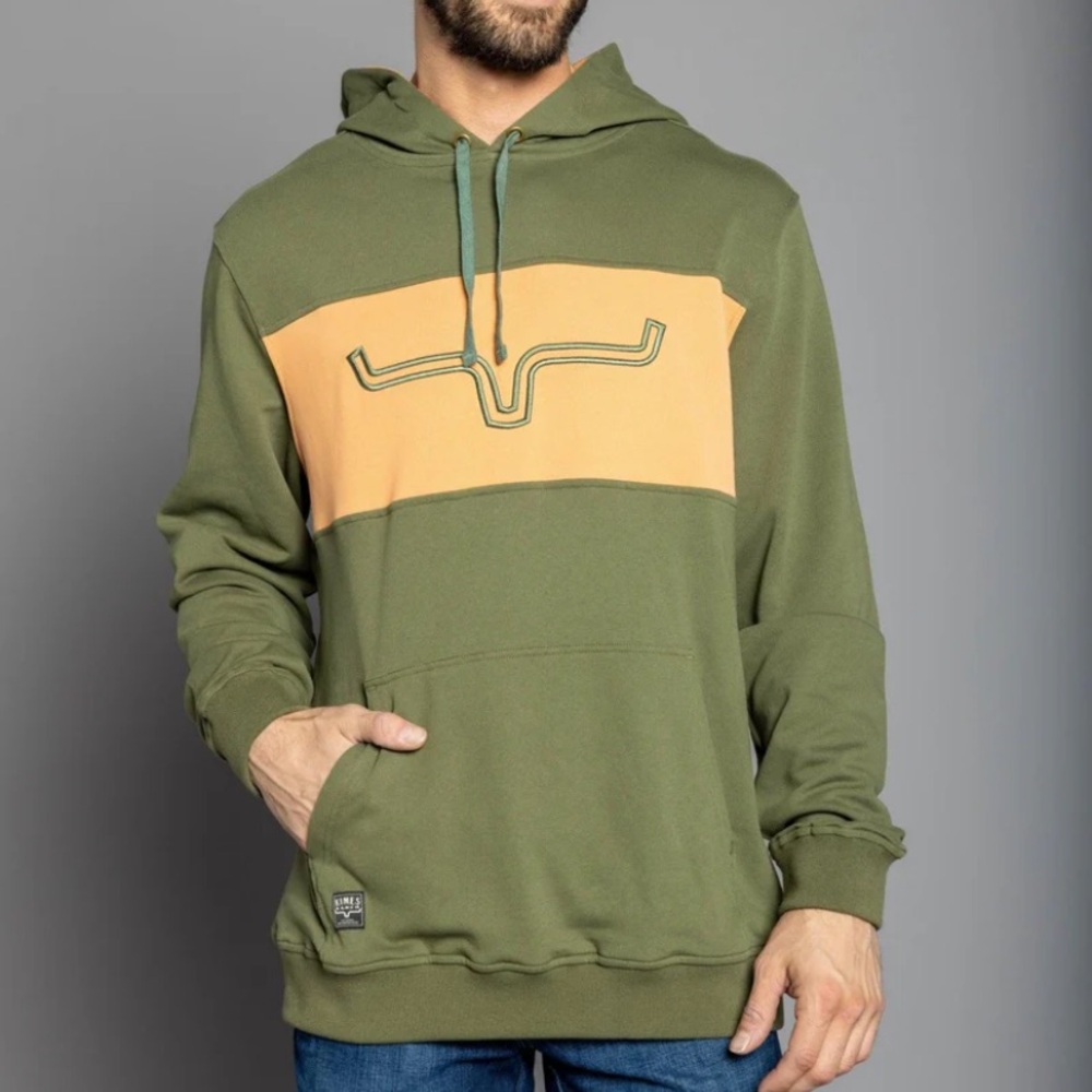 Kimes Ranch Men's side winder army green Hoodie Hooded Sweatshirt NEW